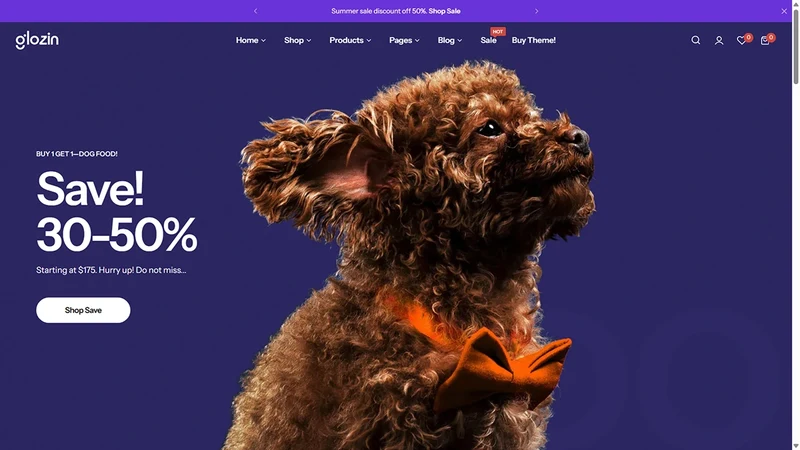 Glozin theme – Paw Paradise | Pet Supplies & Care