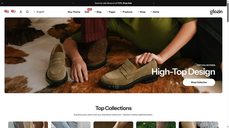 Glozin theme – RTL Demo | RTL Layout & Multilingual