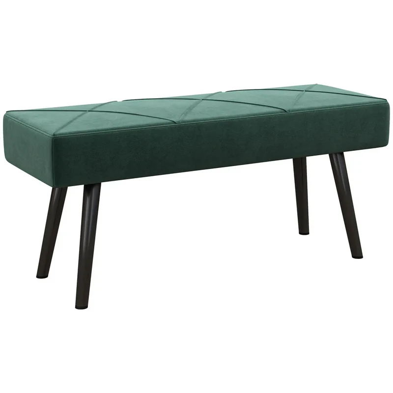 Groene hocker met opbergruimte – 100x36x45 cm als zitbank of bedbank