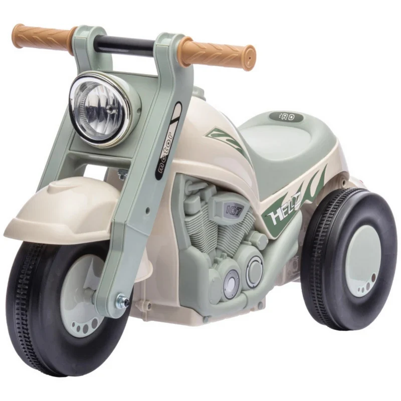 Groene loopauto motor met muziek – 80x35,5x42 cm voor kinderen 2–5 jaar