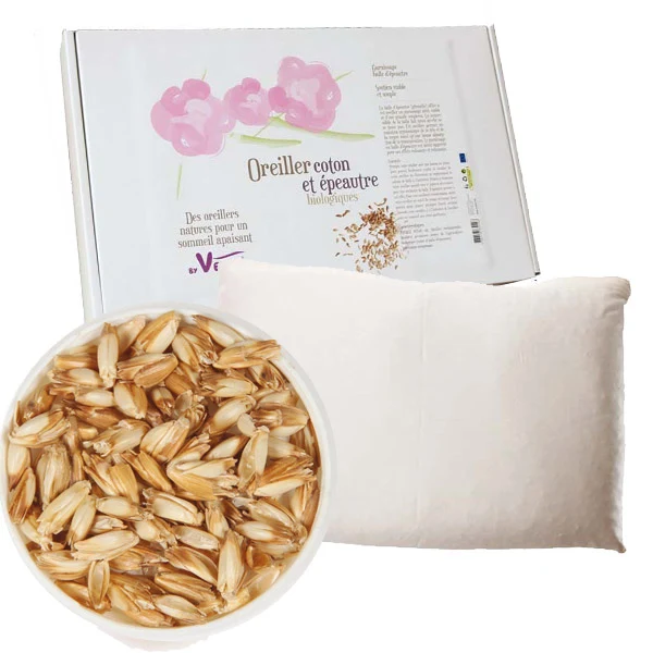 Hoofdkussen biokatoen en spelt
