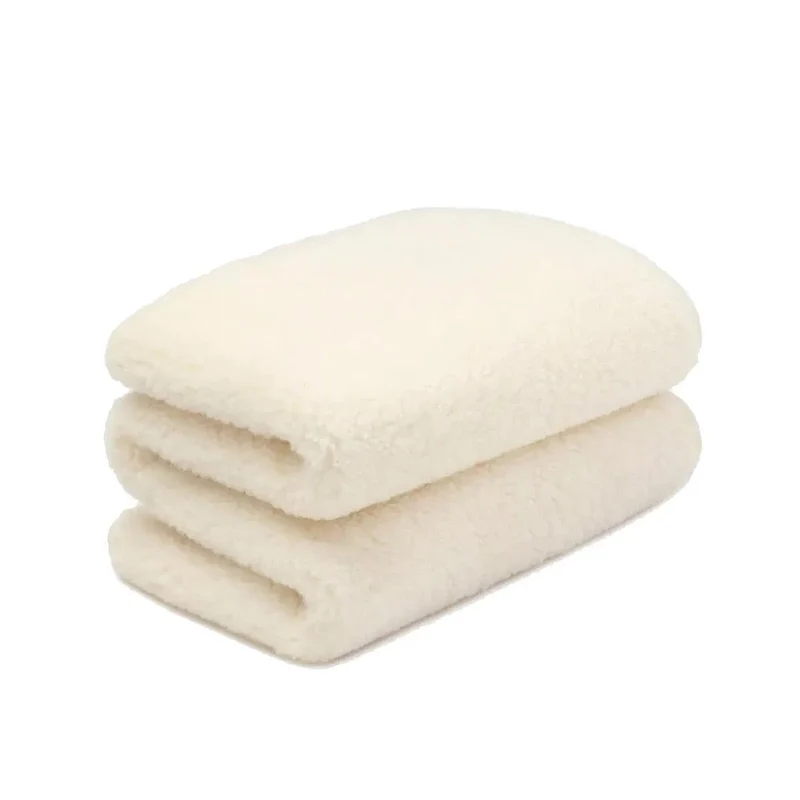 Wollen wiegdeken 2 laags - 75 x 100cm - Merinowol - Naturel