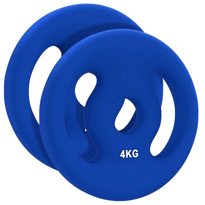 Halterschijven set van 2×4 kg voor krachttraining en spieropbouw