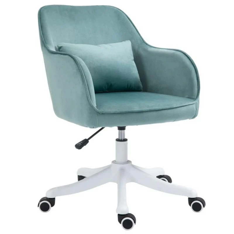 Ergonomische bureaustoel vintage groen met massagefunctie