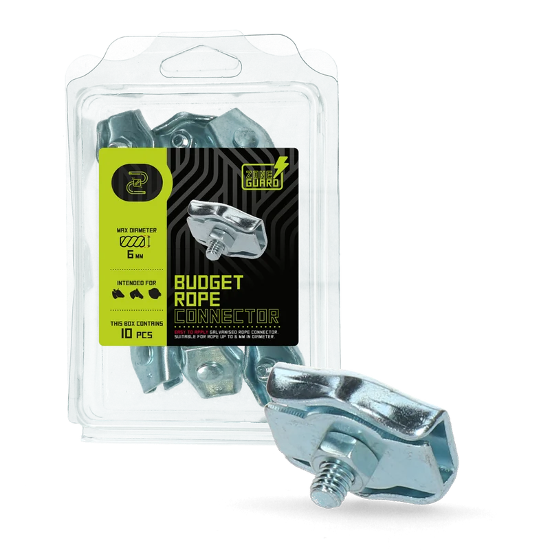 Connettore per corda economico ZoneGuard 6 mm