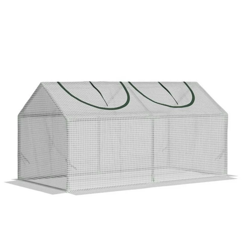 Tunnelkas wit 120x60x60 cm voor zaaien, stekken en plantenbescherming