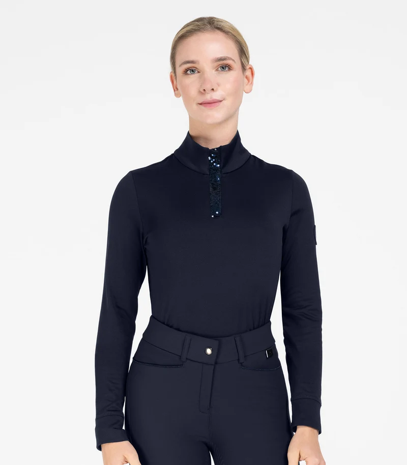 Maglia funzionale Esthal, blu scuro, XL