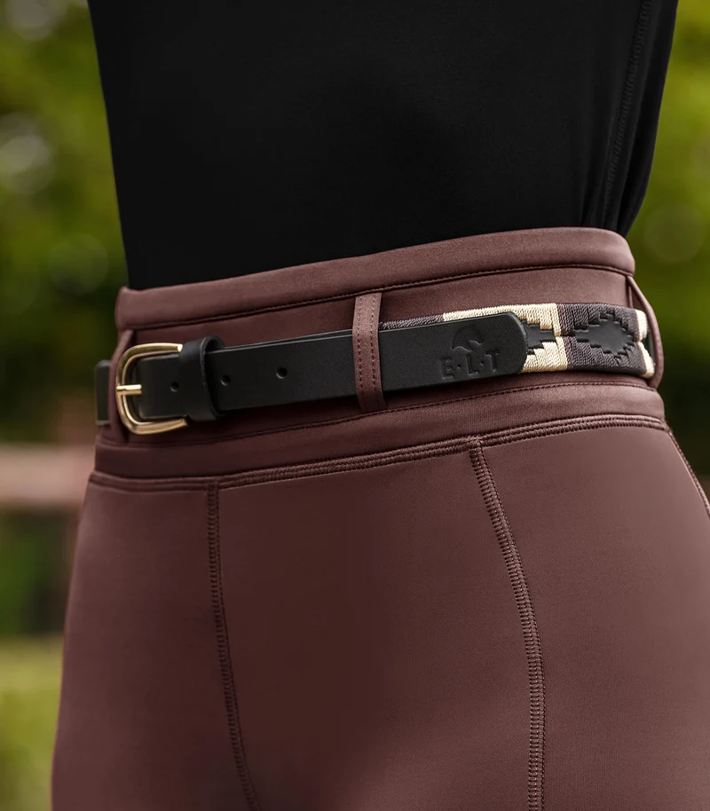 Cintura Polo Gemma, color espresso, 80 cm