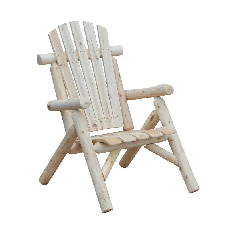 Tuinstoel 83x68x101 cm in Adirondack-stijl van dennenhout met armleuningen