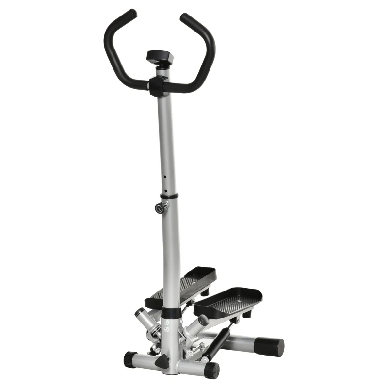 Compacte stepper hometrainer 55x53x118-128 cm – met LCD-display