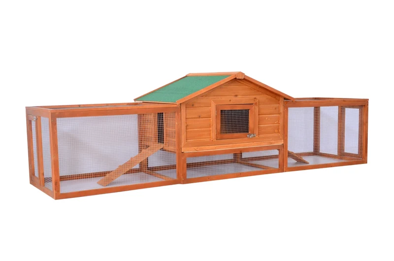 Konijnenhok en ren 309x79x86 cm – ruime en veilige leefruimte voor je konijn