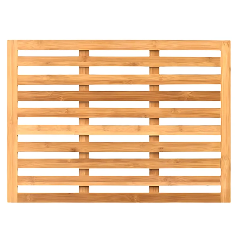 Bamboo douchemat – 62x45 cm, duurzaam en stijlvol voor je badkamer