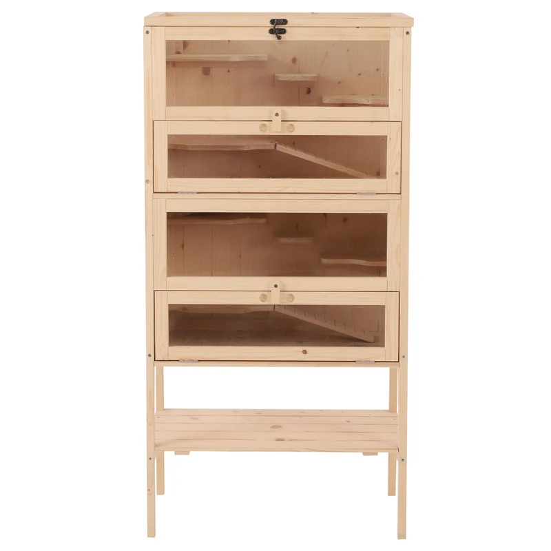 Ruime houten hamsterkooi 60 x 40 x 120 cm – Perfect voor jouw hamster