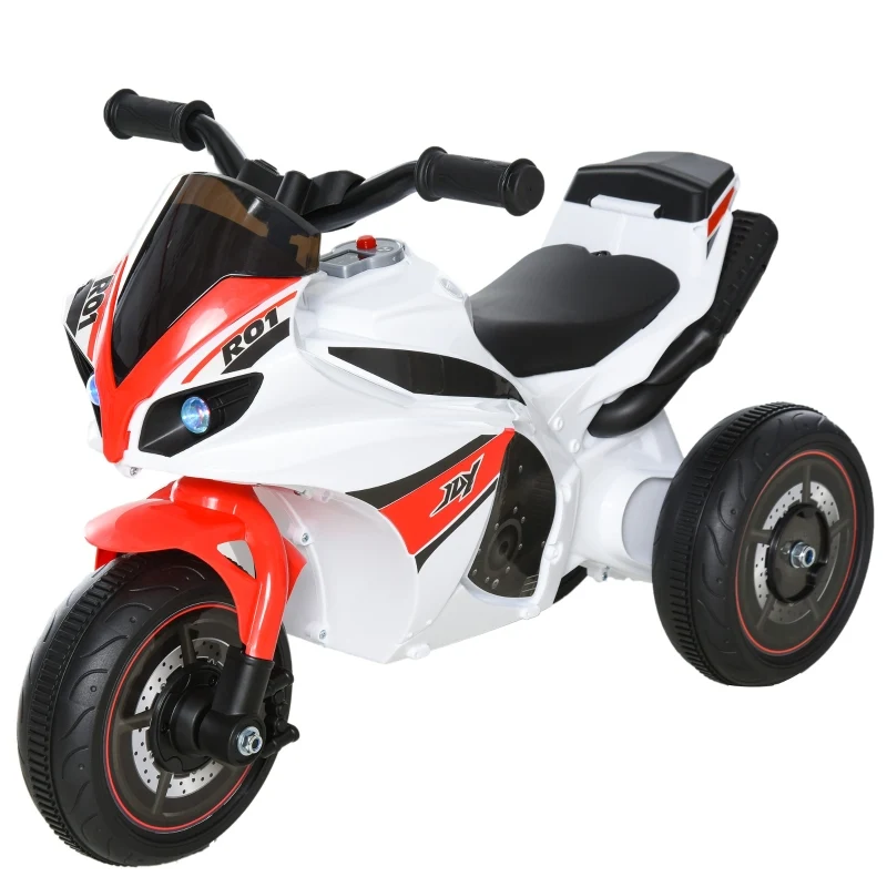 3-in-1 loopauto trike met muziek wit – ideaal voor peuters