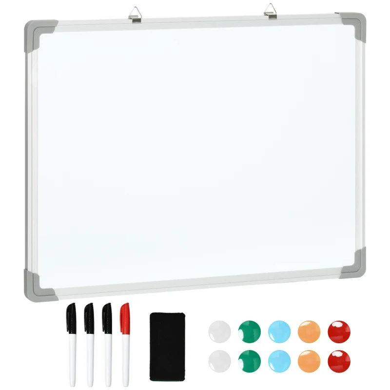 Magnetisch memobord whiteboard met aluminium frame – 60x45 cm