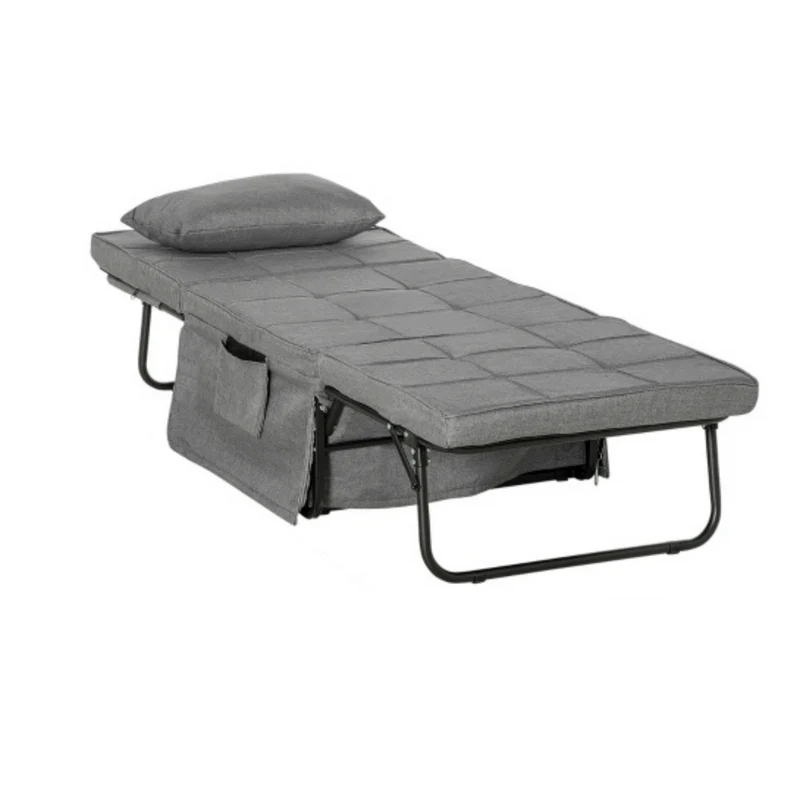 Opvouwbare stretcher veldbed voor camping of logeerplek – 188x75x38 cm