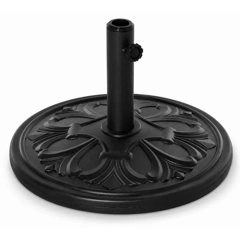 Stevige parasolvoet 14 kg ø48 cm zwart voor compacte en stabiele ondersteuning