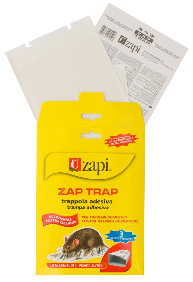 Zapi Zap Trappola Colla per topi e insetti 15x21cm.