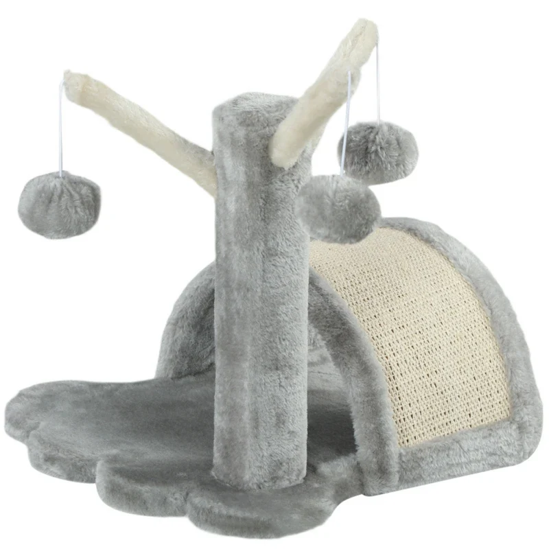 Compacte krabpaal met kattenspeeltjes voor speelse katten