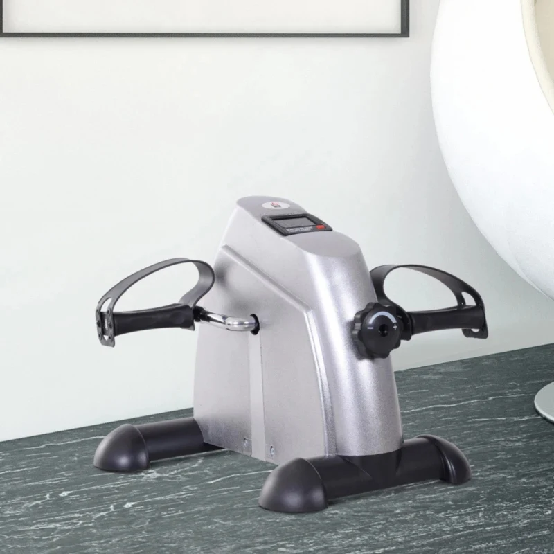 Compacte opvouwbare hometrainer met lcd-display voor thuisgebruik