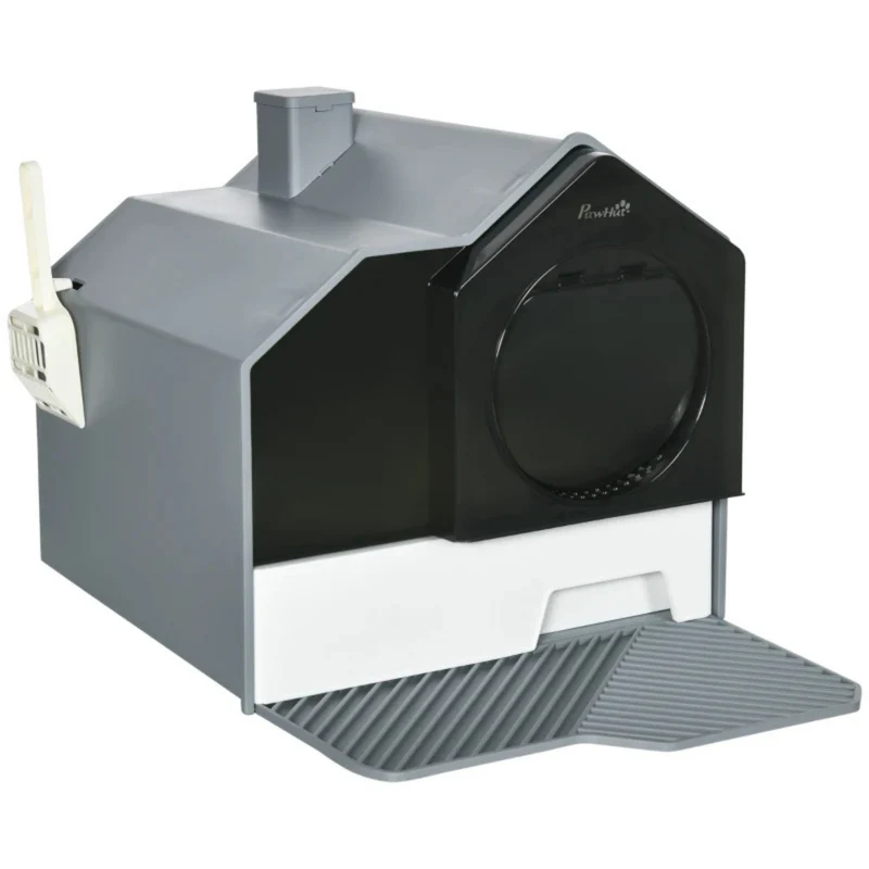 Kattenbak met verwijderbare bak en schep – 47 × 45 × 42 cm