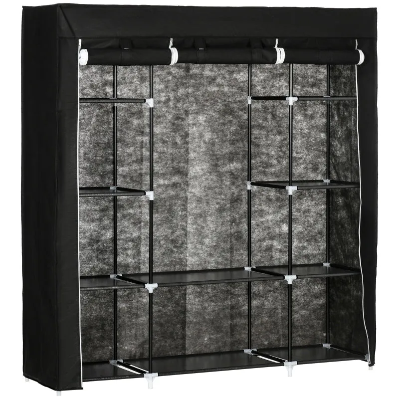 Lichte opvouwbare kledingkast van stof 150x43x162,5 cm praktisch en ruim