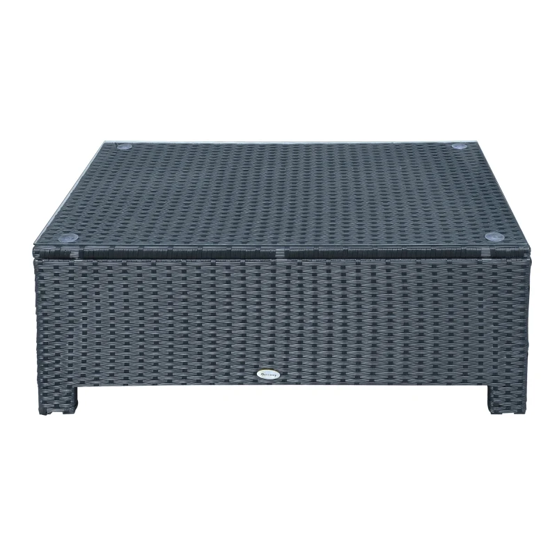 Grijze metalen bijzettafel 45x45x50 cm – compacte en stijlvolle tuintafel