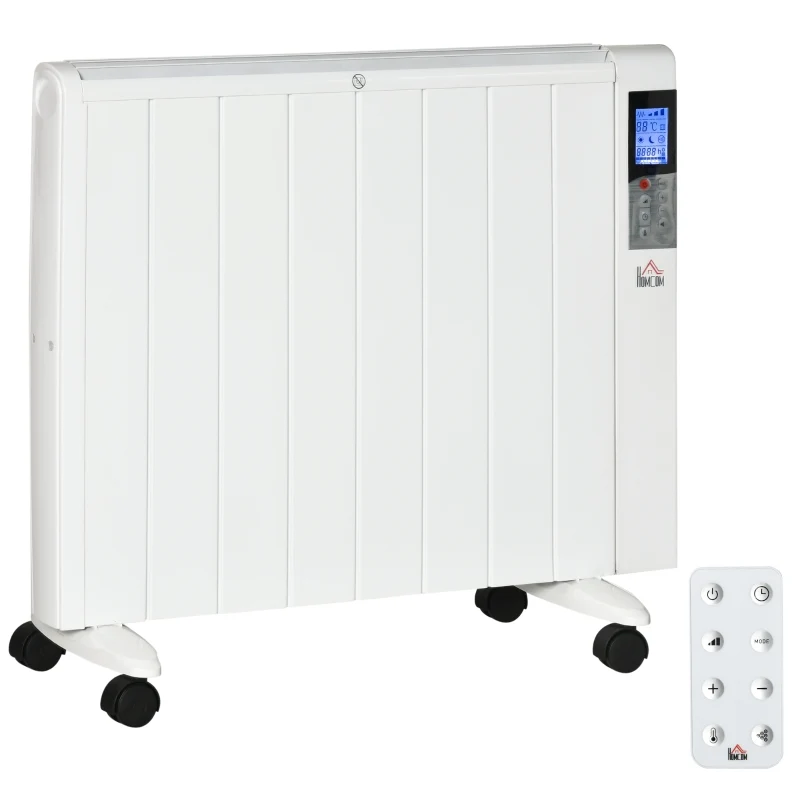 Verrijdbare elektrische radiator met wandmontage-optie – flexibel en efficiënt verwarmen