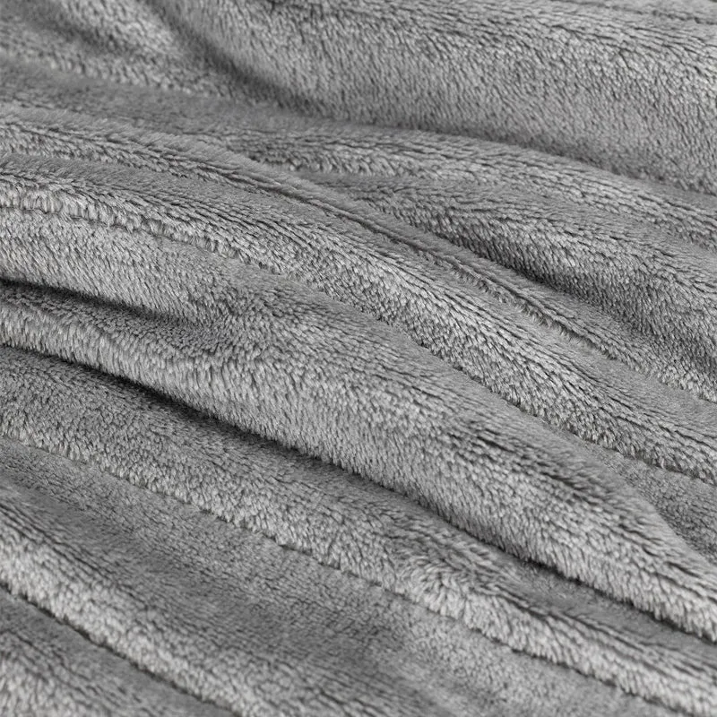 Fleece Electric Heated Throw - grey