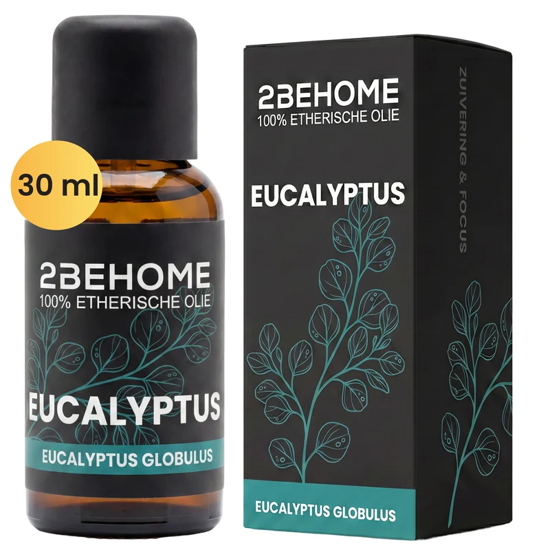 2BEHOME Etherische Olie Eucalyptus - 30 ML - 1 Stuk - Essentiële olie voor Aromatherapie