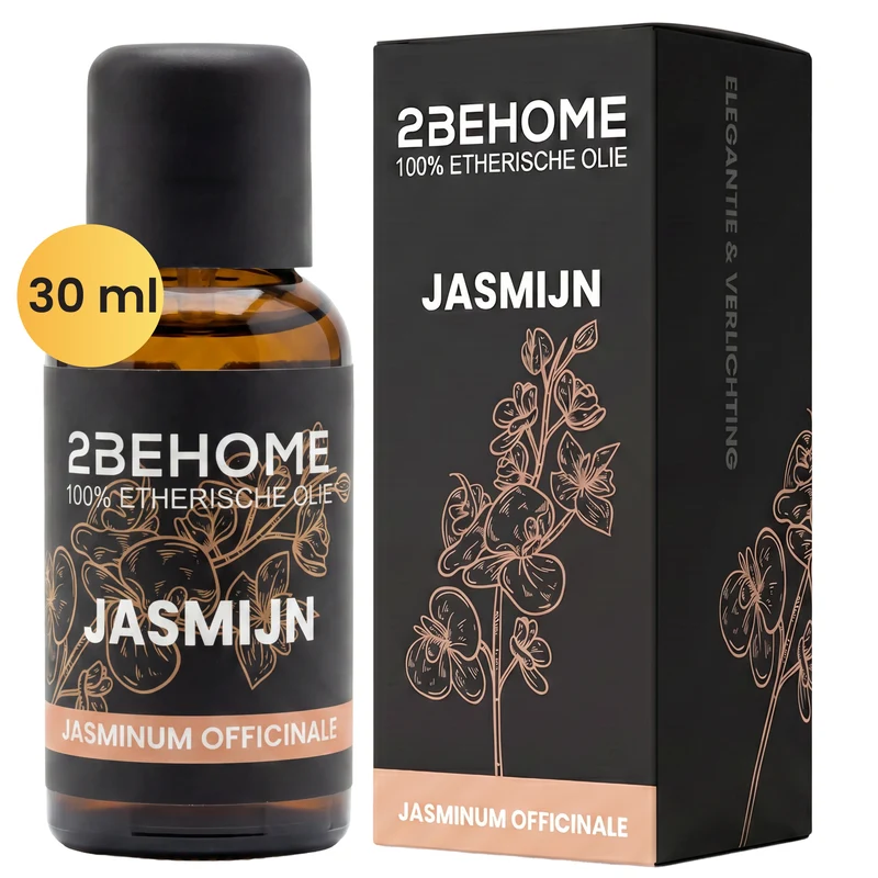 2BEHOME Etherische Olie Jasmijn - 30 ML - 1 Stuk - Essentiële olie voor Aromatherapie