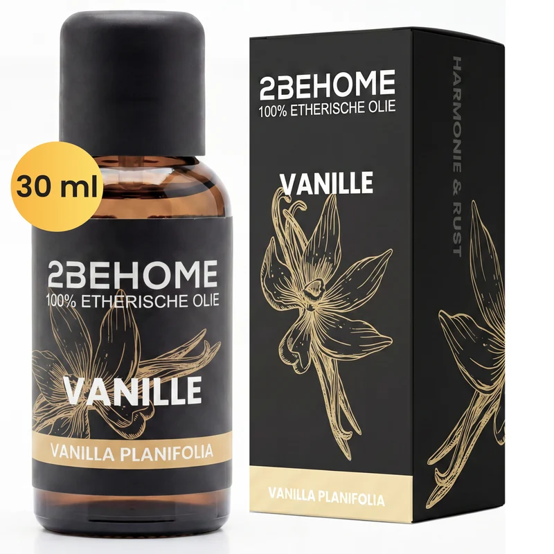 2BEHOME Etherische Olie Vanille - 30 ML - 1 Stuk - Essentiële olie voor Aromatherapie