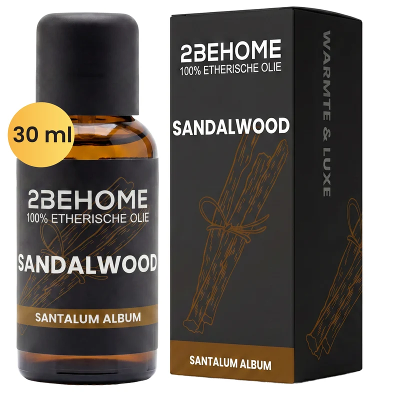 2BEHOME Etherische Olie Sandelwood - 30 ML - 1 Stuk - Essentiële olie voor Aromatherapie