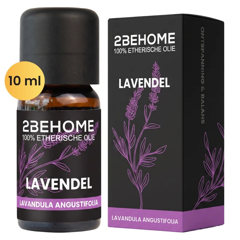 2BEHOME Etherische Olie Lavendel - 10 ML - 1 Stuk - Essentiële olie voor Aromatherapie