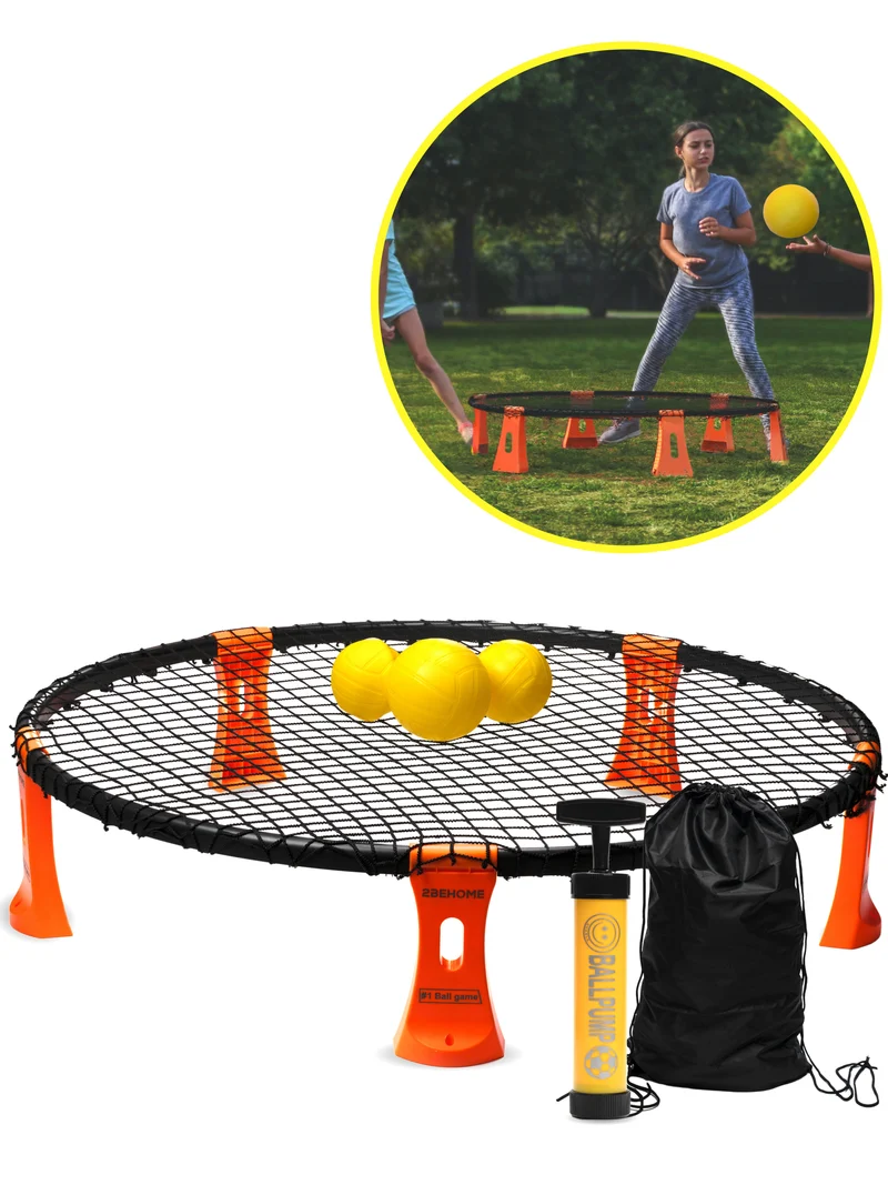 2BEHOME Roundnet set - Ook voor Spikeball & Roundball - Oranje