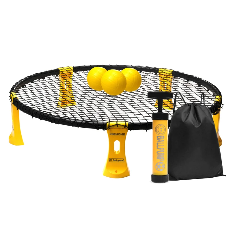 2BEHOME Roundnet set - Ook voor Spikeball & Roundball - Geel