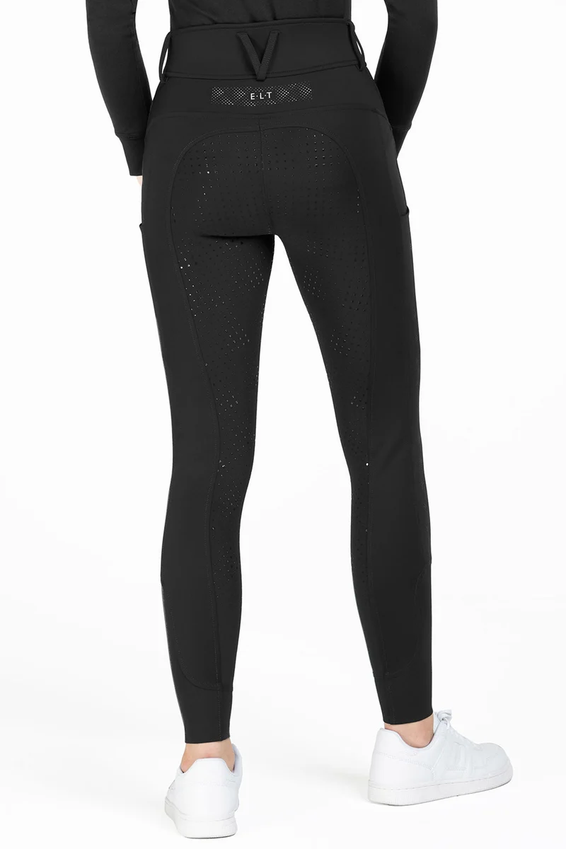 Reflecterende Rijbroek voor Dames Black 34