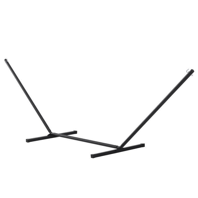 Zwarte Hangmatstandaard 360x92x115 cm – Max 150 kg