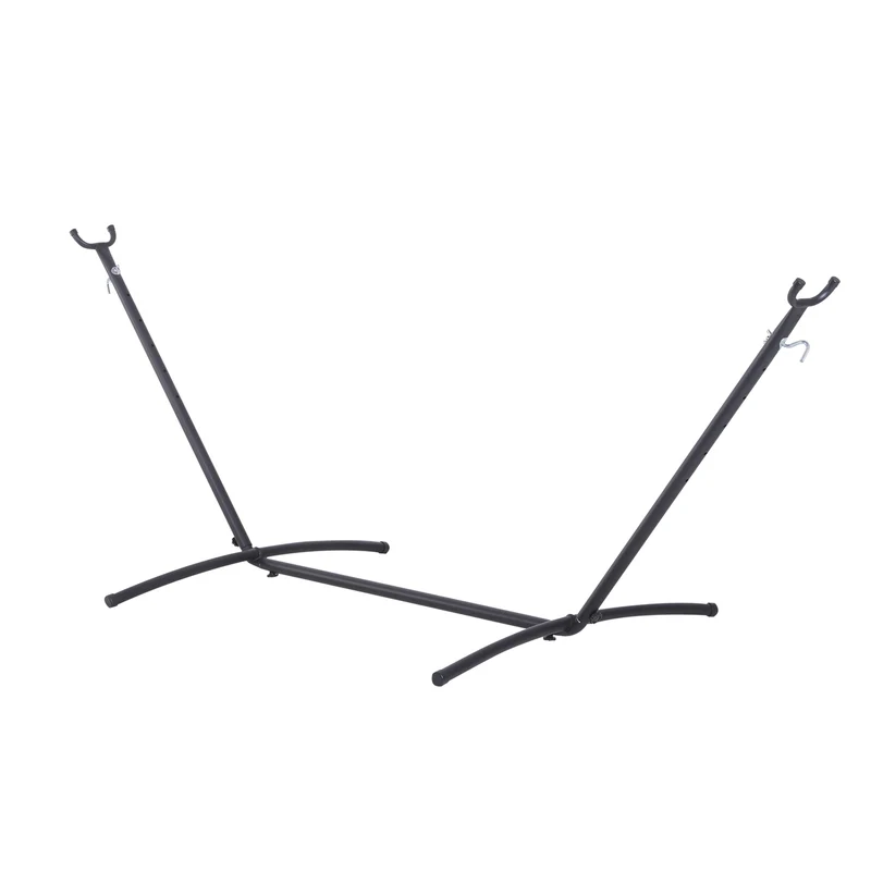 Zwarte Hangmatstandaard 280x120x110 cm – Max 120 kg