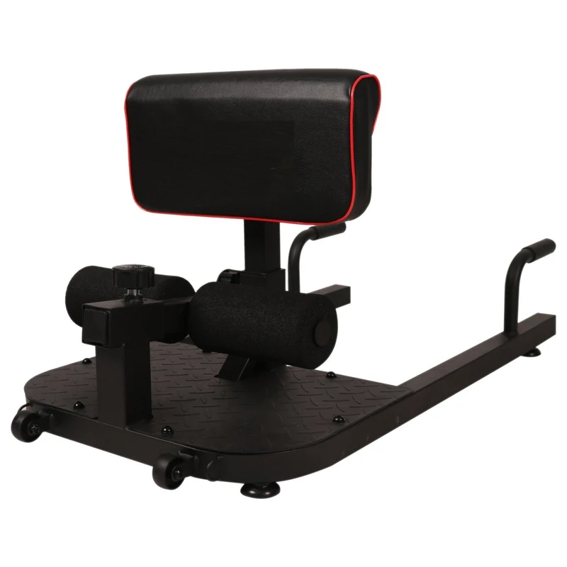 Sissy squat trainer zwart – 3-in-1 fitnessbank met push-up steunen