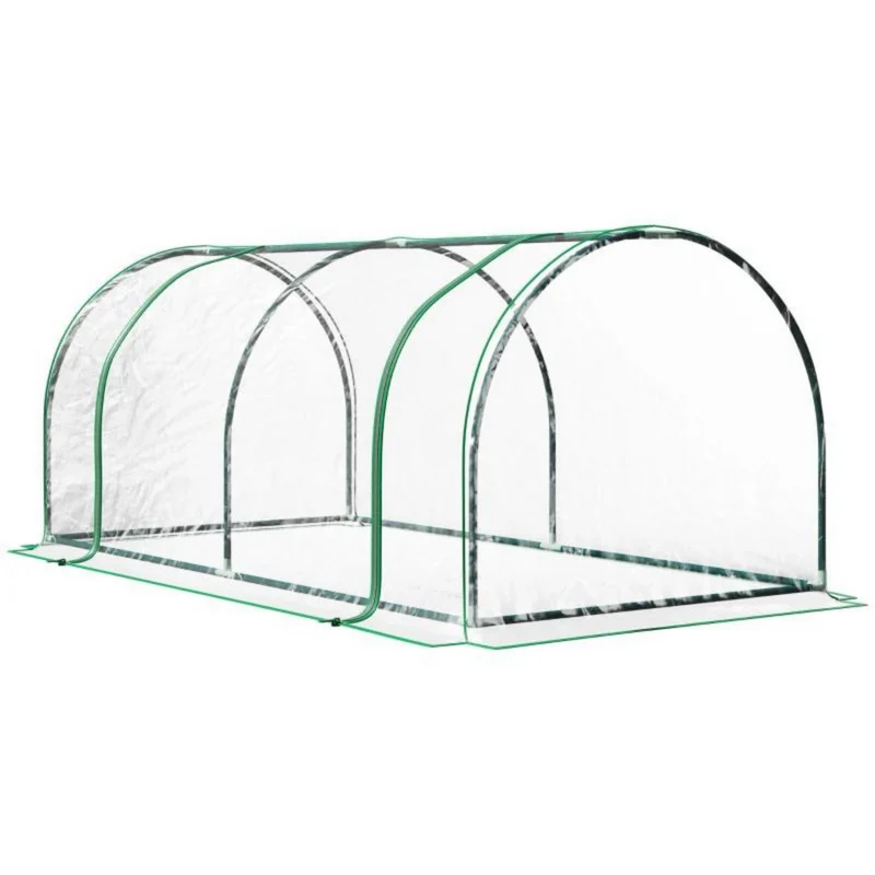 Tunnelvormige L kweekkas groen – 200 x 100 x 80 cm broeikas