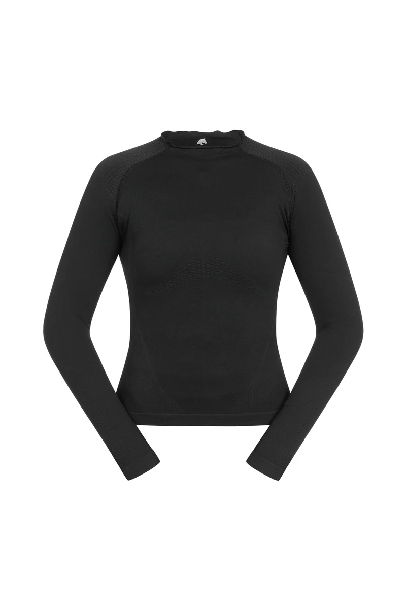 3D-Knit Richmond Functioneel Shirt met Lange Mouwen Black 00S-0-00M