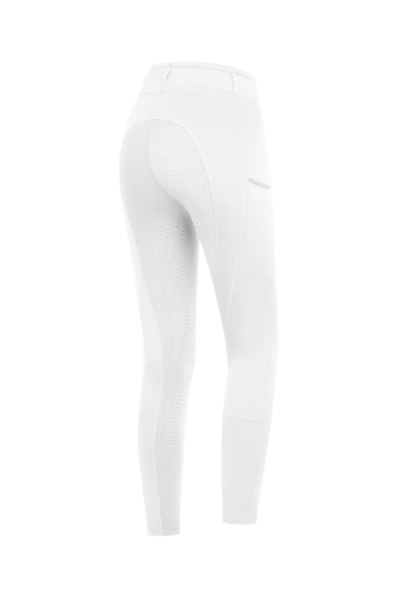 Ella Kids' rijleggings met volledige zit White 122