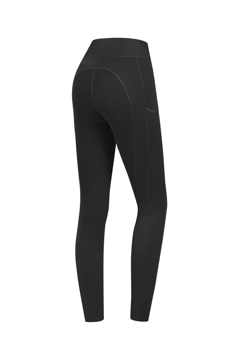 Ella Thermo Rijleggings voor Kinderen met Volledige Grip Black 122