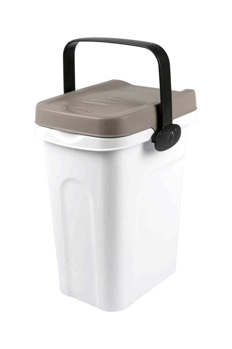 voedercontainer, 15 L White|Brown One Size
