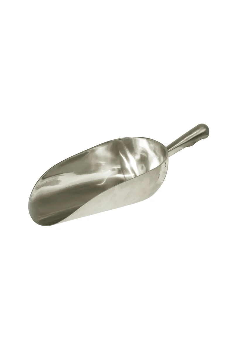Voerschep Aluminium, rond, 1600 g Silver One Size