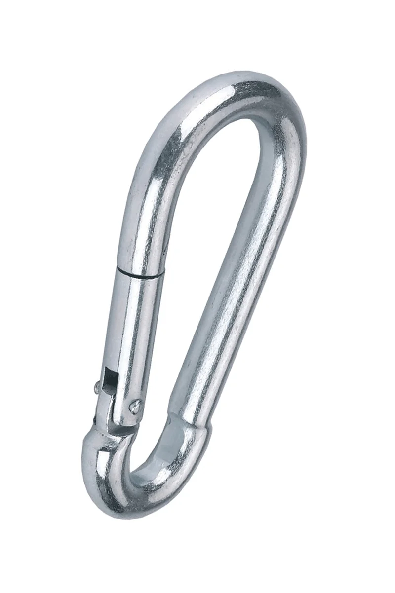 karabijnhaken, 6 x 60 mm Silver One Size