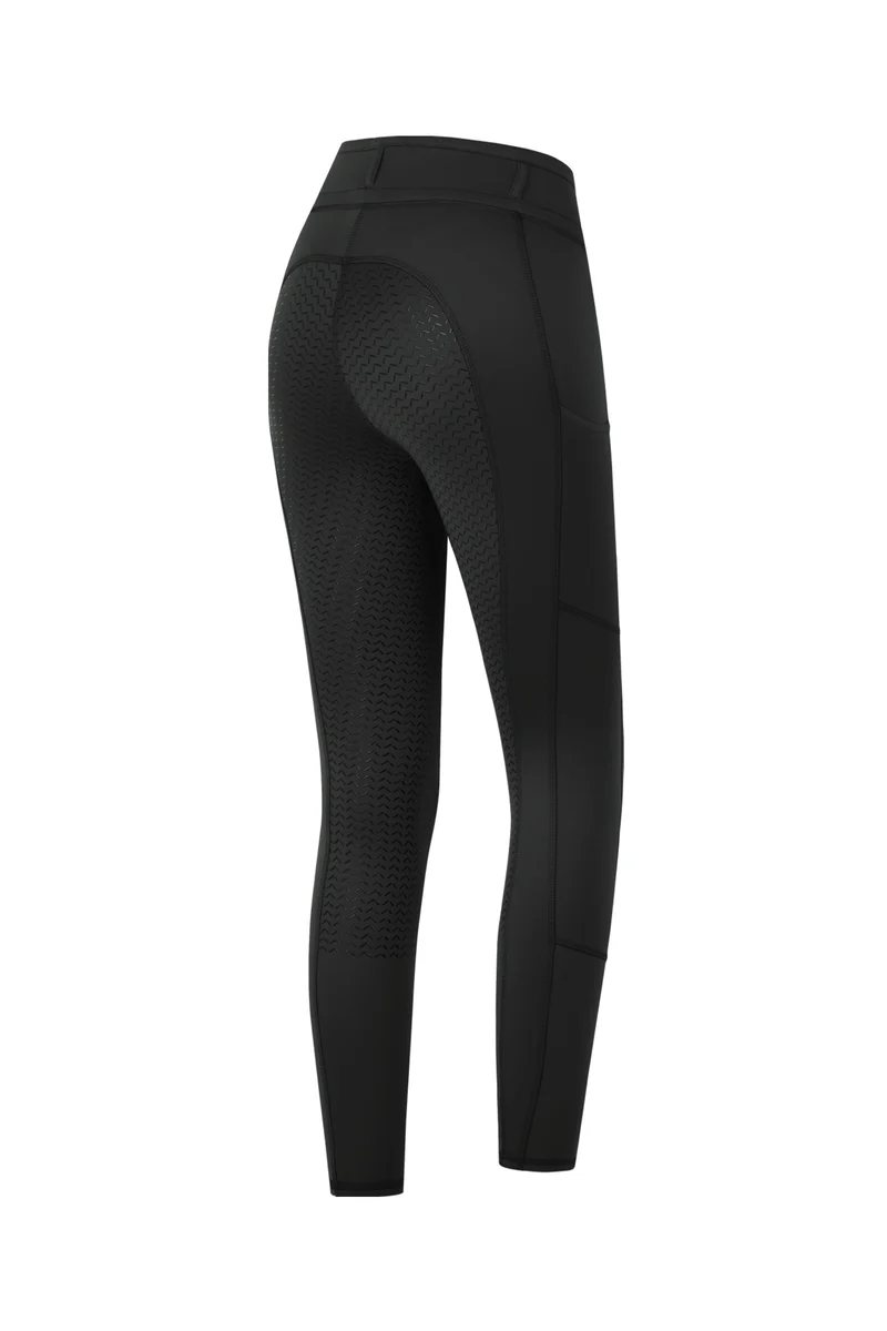 Ella Kids' rijleggings met volledige zit Black 146