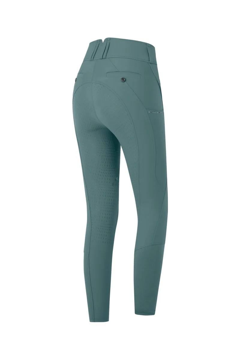 Mathilda Glam Dames High Waist Rijbroek Pine Green 36