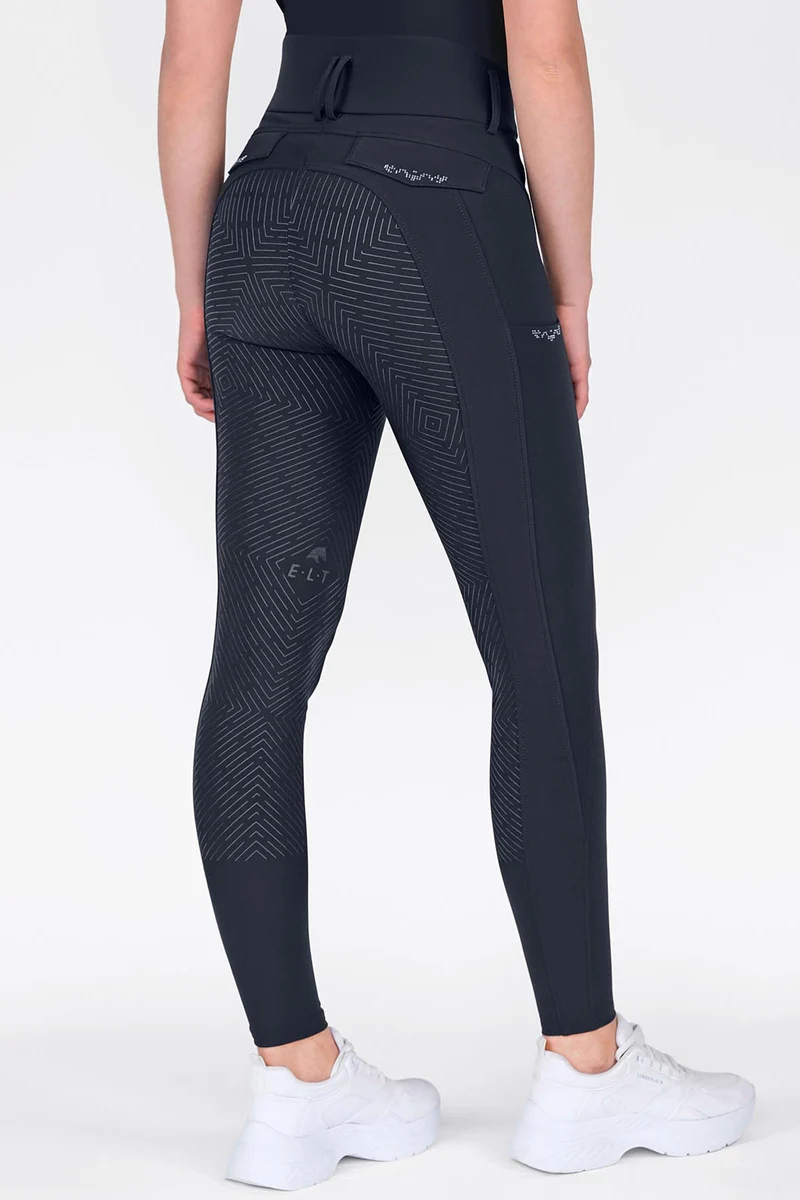 Comfort Ride Glam dames rijbroek met full grip Deepblue 34